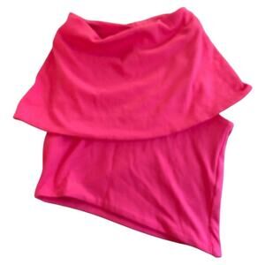 Naked Wardrobe Hot Pink Ribbed Crop Tank Top Women’s Size M NWT